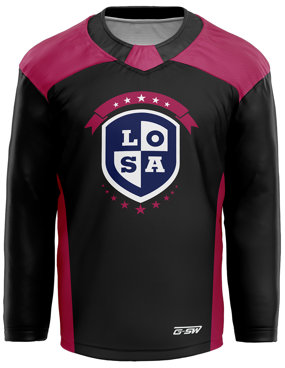 LOSA Shop - Black Losa Hockey Jersey